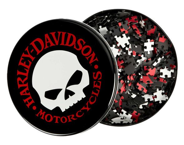 Harley-Davidson® Willie G Skull Puzzle w/Collectible Metal Tin