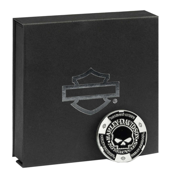 Harley-Davidson® Willie G Skull Limited Edition Metal Poker Chip w