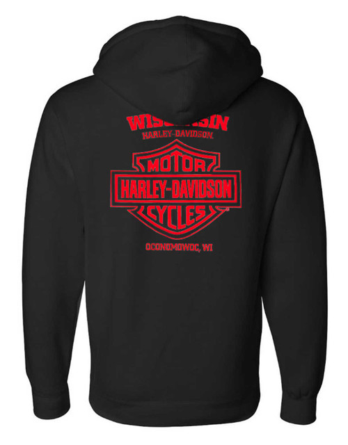 Harley-Davidson® Men's Oath #1 RWB Pullover Fleece Hoodie, Solid