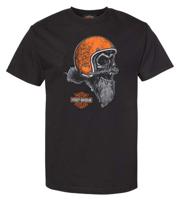 Harley-Davidson Men's Eternal Biker Cotton Short Sleeve T-Shirt, Black - Wisconsin Harley-Davidson