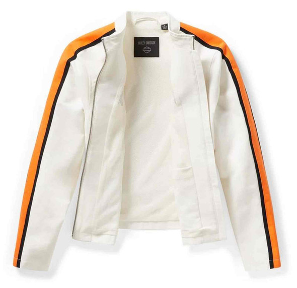 Harley-Davidson ホワイトジャケット Women's H-D Breakout Deflector Half Zip Riding Fleece | Harley