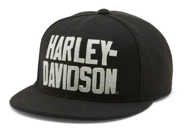 Harley-Davidson Men's Block Font Switchback Adjustable Baseball Cap 97770-25VM - Wisconsin Harley-Davidson