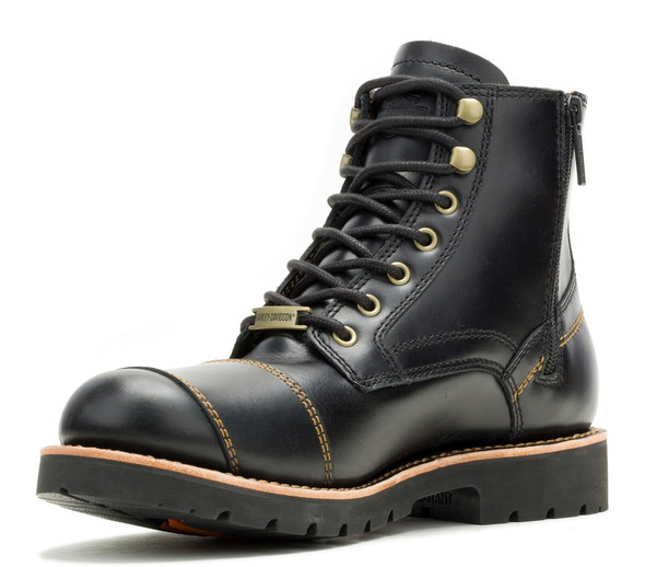 Harley-Davidson® Men's Liberty Lace Black Motorcycle Boots, D96331