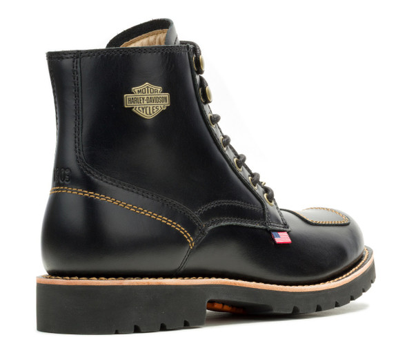 Harley-Davidson® Men's Liberty Lace Black Motorcycle Boots, D96331