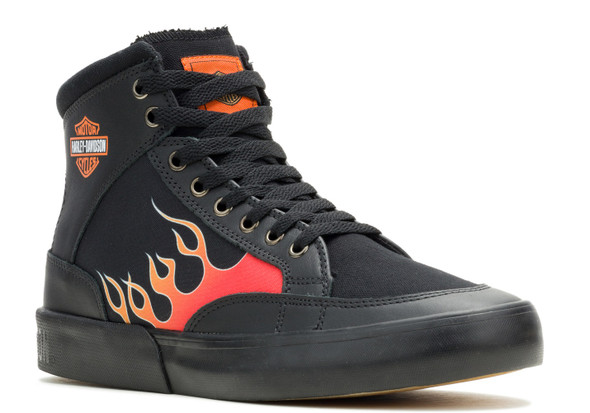 Harley-Davidson Footwear Men's Nat High-Top Black Sneakers, D93894 - Wisconsin Harley-Davidson