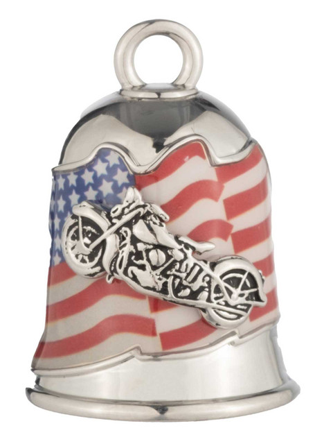 Harley-Davidson Waving American Flag & Motorcycle Bar & Shield Ride Bell - Wisconsin Harley-Davidson