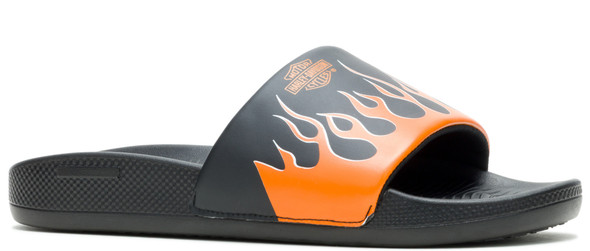 Harley-Davidson Men's Brazen B&S Flaming Lifestyle Open-Toe Sandals, D93896 - Wisconsin Harley-Davidson