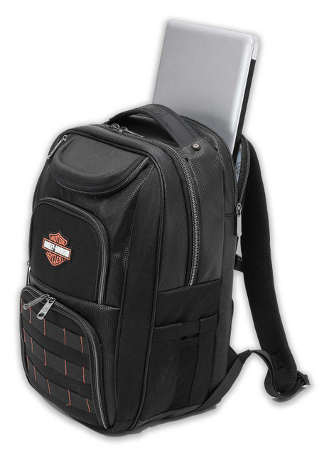 Harley-Davidson® Storm 3D Rubber Bar & Shield Logo Rugged Backpack