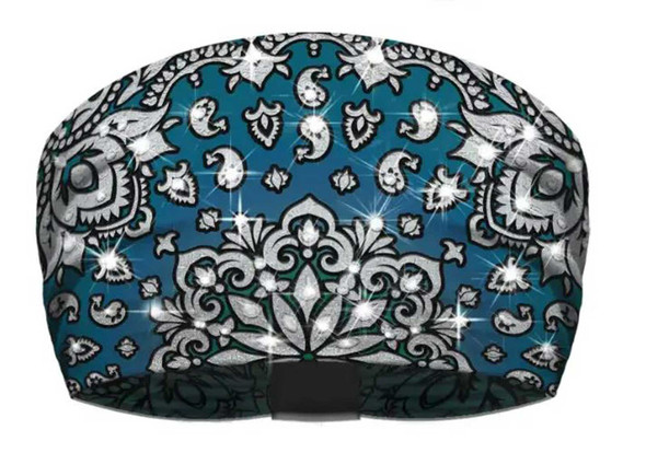 That's A Wrap Women's Ombre Bandana Blinged Knotty Band Headwrap, Blue - Wisconsin Harley-Davidson