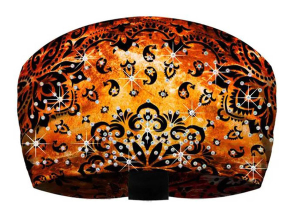 That's A Wrap Women's Rad-Danna Dazzled Stonewashed Knotty Band Headwrap, Orange - Wisconsin Harley-Davidson