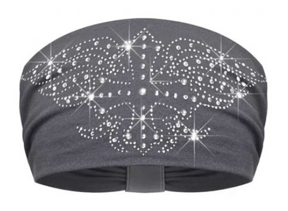 That's A Wrap Women's Urban Cowgirl Rhinestone Knotty Band Headwrap, Gray - Wisconsin Harley-Davidson