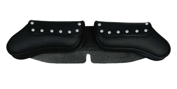 UNIK PVC 2 Pocket Studded Motorcycle Weather-Resistant Windshield Bag, Black - Wisconsin Harley-Davidson