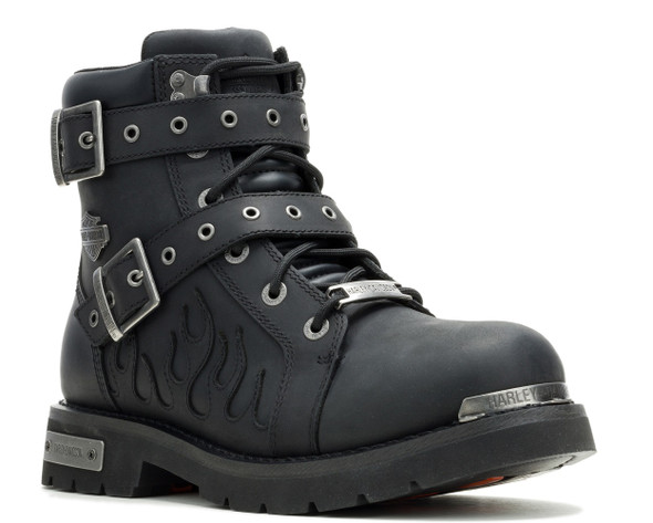 Harley-Davidson Men's Ironblze WP Black Leather Motorcycle Boots, D93909 - Wisconsin Harley-Davidson