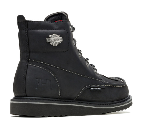 Harley-Davidson® Men's Hagerman Waterproof 6-Inch Black Motorcycle