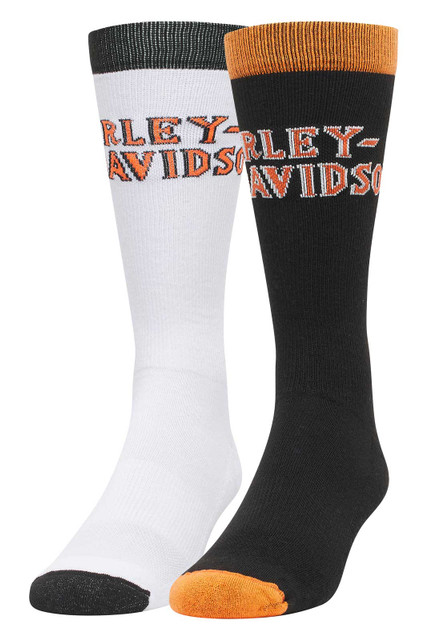 Harley-Davidson Men's 2-PK H-D Moisture Wicking Riding Mid-Calf Socks - Wisconsin Harley-Davidson