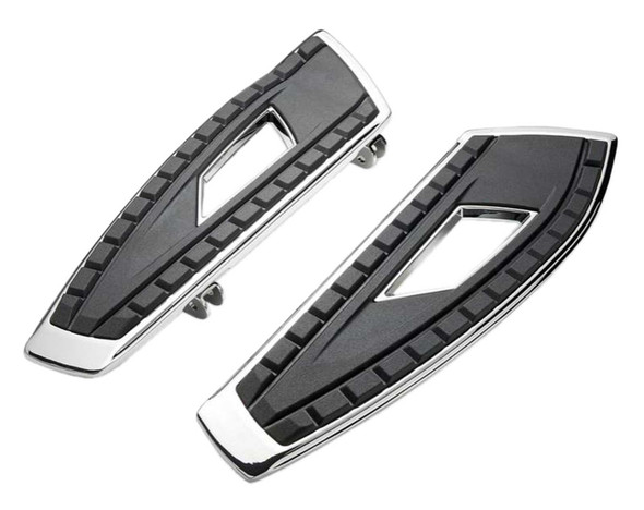 Ciro Chicane Driver Floorboards, Chrome or Black Finish, Sold in Pairs - Wisconsin Harley-Davidson
