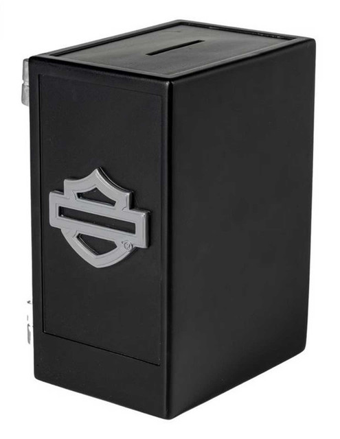 Harley-Davidson® H-D Open Bar & Shield Safe Piggy Bank, Black