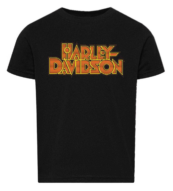 Harley-Davidson Boy's Jazz H-D Short Sleeve Crew-Neck Cotton Toddler Tee, Black - Wisconsin Harley-Davidson