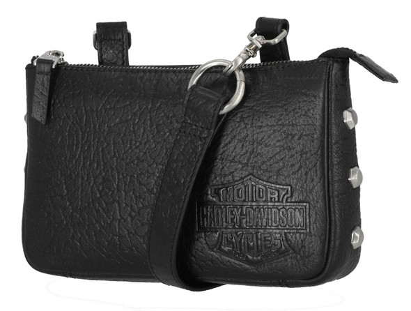 Harley-Davidson® Women's Hex Stud Genuine Leather Convertible Hip