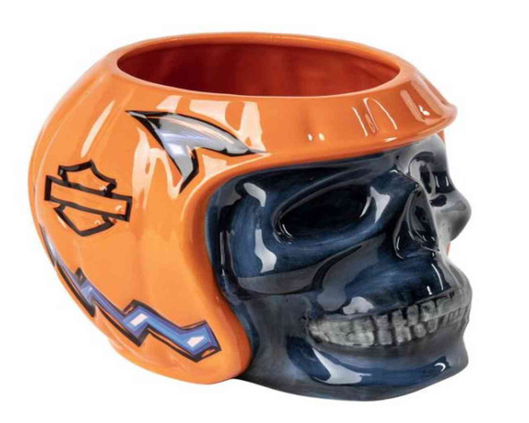 Harley-Davidson Skull O'Lantern Candy Dish Black/Orange HDX-98556 - Wisconsin Harley-Davidson