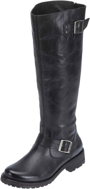 Harley-Davidson Women's Helmsdale Knee-Hi Black Leather Motorcycle Boots. D83801 - Wisconsin Harley-Davidson