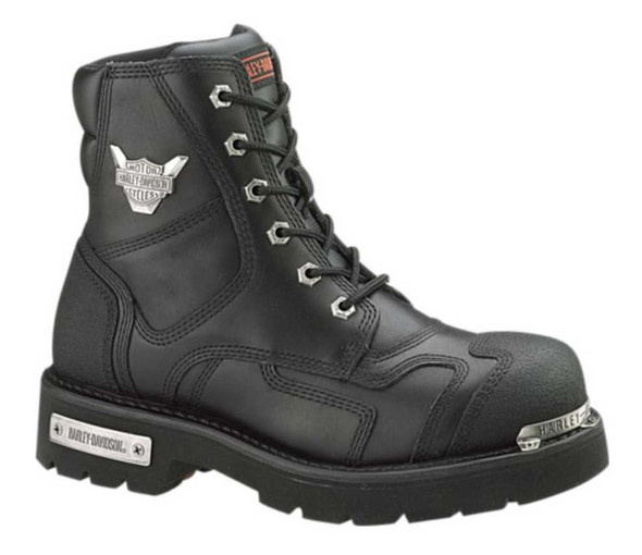 Harley-Davidson Men's Stealth Motorcycle Boots. Patch Lace Black Riding D91642 - Wisconsin Harley-Davidson