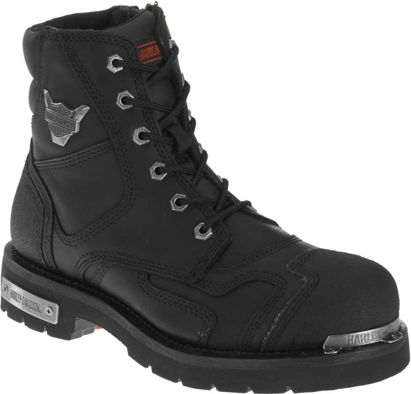 Harley-Davidson® Men's Stealth Motorcycle Boots. Patch Lace Black