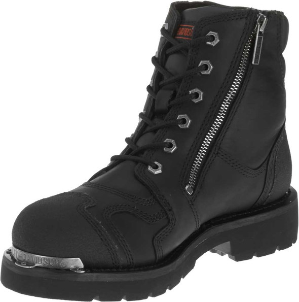 Harley-Davidson® Men's Stealth Motorcycle Boots. Patch Lace Black