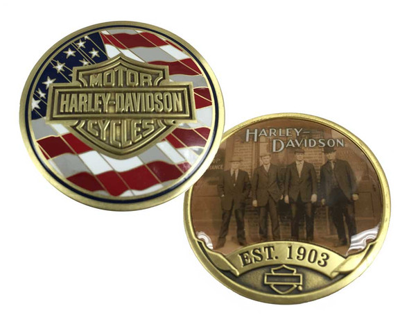 Harley-Davidson Originals Challenge Coin, Bar & Shield Est. 1903 Coin 8003456 - Wisconsin Harley-Davidson