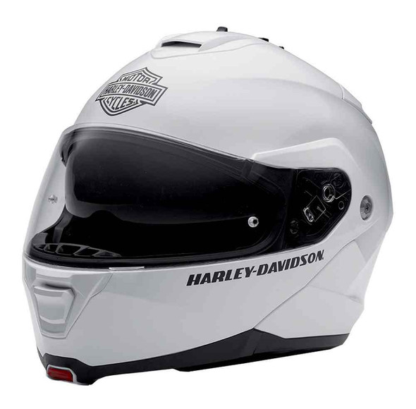 Harley-Davidson Mens Modular Helmet, Capstone Sun Shield, White 98371-15VM - Wisconsin Harley-Davidson