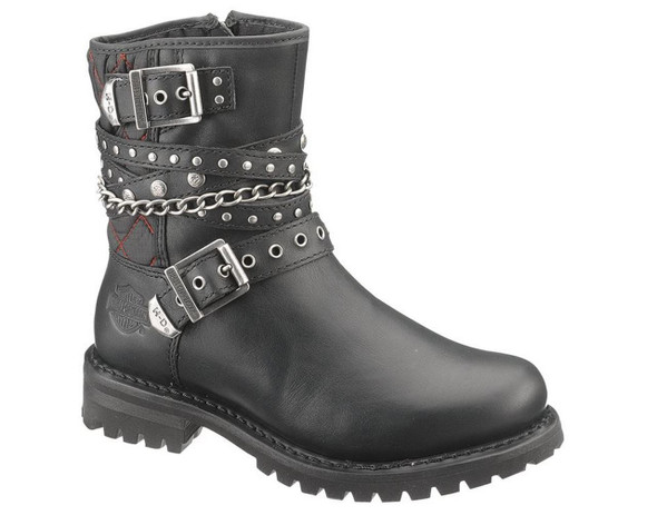 Harley-Davidson Women's Shay 6-Inch Motorcycle Boots. Inside Zipper. D87043 - Wisconsin Harley-Davidson