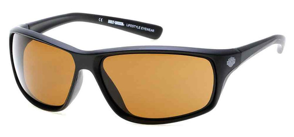 Harley-Davidson Men's Kickstart B&S Sunglasses, Black Frames & Brown Lens - Wisconsin Harley-Davidson