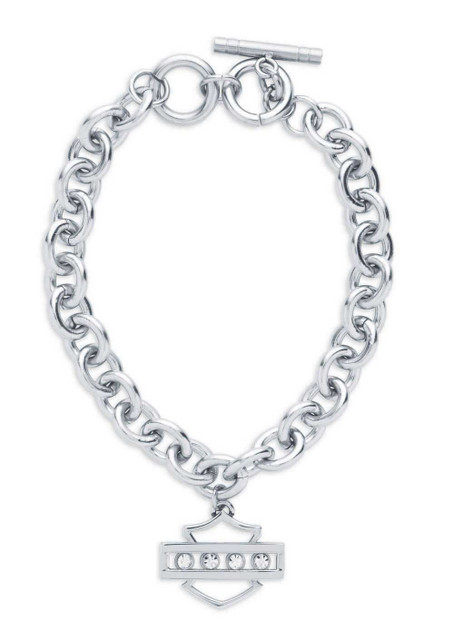 Harley-Davidson Women's Bling Bar & Shield Logo 4 Swarovski Bracelet 99418-14VW - Wisconsin Harley-Davidson