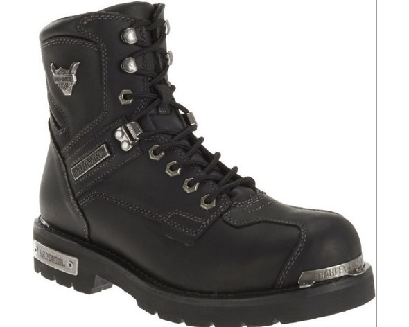Harley-Davidson Men's Baker Black Leather Performance Motorcycle Boots. D96083 - Wisconsin Harley-Davidson