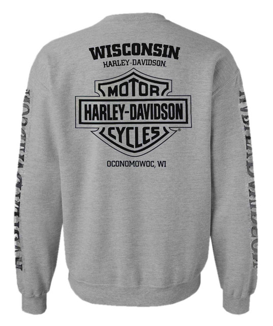 Harley-Davidson® Men's Pullover Crew Sweatshirt H-D Willie G Skull