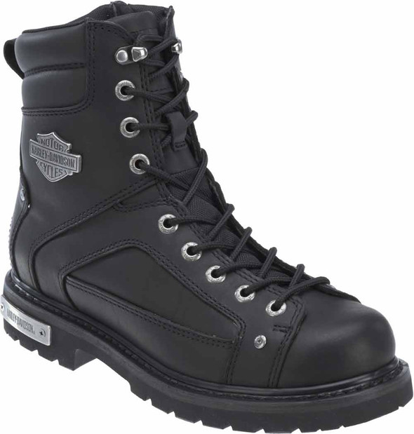 Harley-Davidson Men's Abercorn 7-Inch Black Motorcycle Lace Boots. D93340 - Wisconsin Harley-Davidson