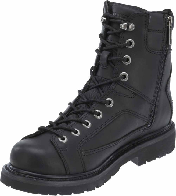 Harley-Davidson® Men's Abercorn 7-Inch Black Motorcycle Lace Boots