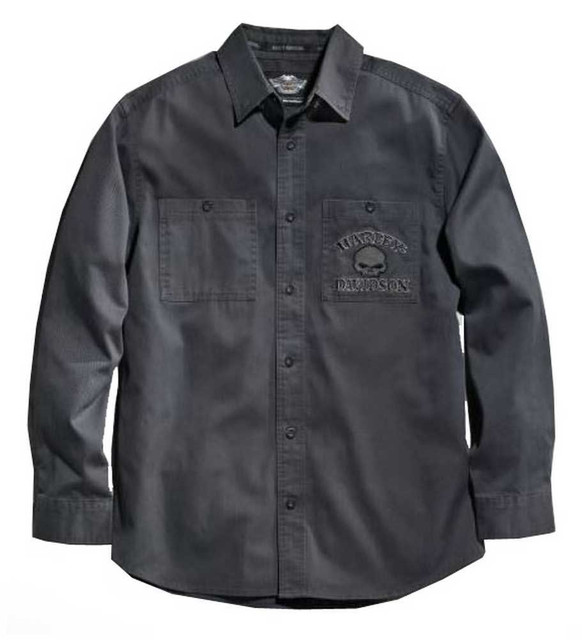 Harley-Davidson® Men's Willie G. Skull Long Sleeve Shirt