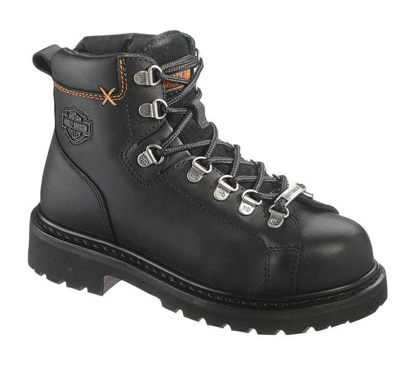 Harley-Davidson Women's Gabby 5-Inch Steel Toe Black Motorcycle Boots. D83668 - Wisconsin Harley-Davidson