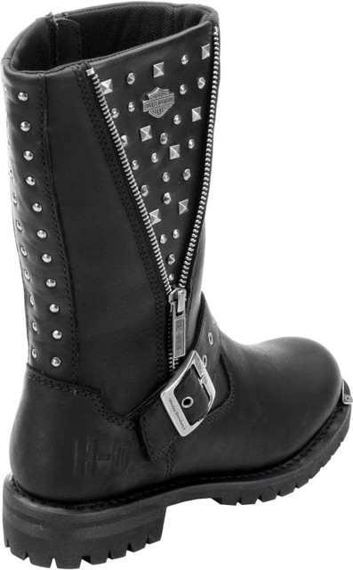 Harley-Davidson® Women's Tanya 9.25-Inch Black Motorcycle Boots