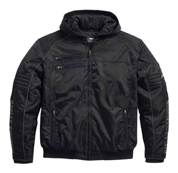Harley-Davidson Men's Legendary Skull Bomber Functional Jacket, Black 97558-16VM - Wisconsin Harley-Davidson
