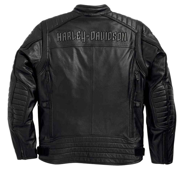 Harley-Davidson & EEZAN 上下セット Harley-Davidson® Men's Waterproof Donoghue Leather Jacket, Black