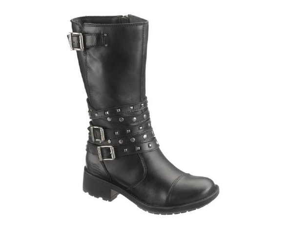 Harley-Davidson Women's Kennedy 10-Inch Boots. Black, Dk Brown, or Beige. D83731 - Wisconsin Harley-Davidson