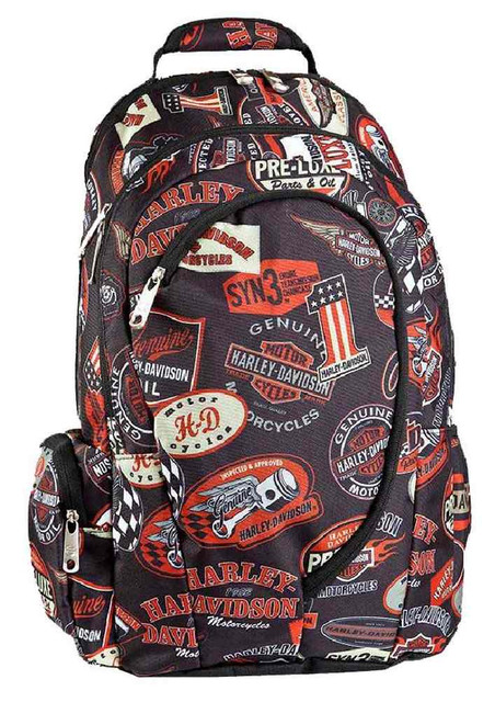 Harley-Davidson Vintage Collection Multi-Functional Backpack, Black 99915-VIN - Wisconsin Harley-Davidson
