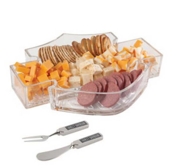 Harley-Davidson® Bar & Shield Snack Dish Set HDL-18533 - Wisconsin