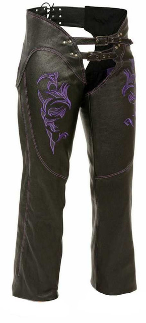 【激レア】WOMEN'S LIBERATION ガールズ•パンク/ハードコア Milwaukee Leather Women's Chaps w/ Reflective Tribal Design ML1187