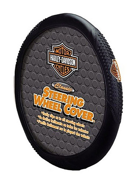 Harley-Davidson Steering Wheel Cover, Bar & Shield Speed Grip, Black 6340 - Wisconsin Harley-Davidson
