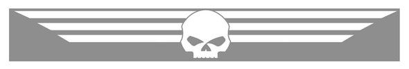 Harley-Davidson White Skull Xpressionz Windshield Decal CG3764 - Wisconsin Harley-Davidson