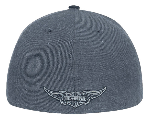 Harley-Davidson® Men's #1 Wing 59FIFTY Cap Hat, Colorblock Black/Grey ...