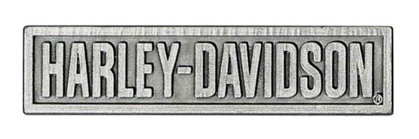 Harley-Davidson H-D Script Pin, 3D Die Cast, Antique Silver Finish P516204 - Wisconsin Harley-Davidson